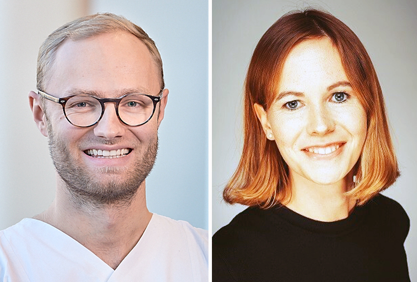 Portraitfotos von PD Dr. med. habil. Johannes Knitza und Dr. med. Hannah Labinsky